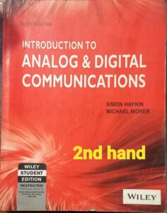 ANALOG AND DIGITAL COMMUNICATION SIMON HAYKIN 2ND HAND MRP RS 649 (A3)