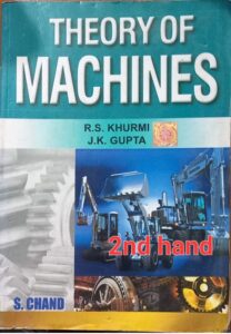 THEORY OF MACHINES R S KHURMI 2ND HAND MRP RS 699 RACK A5