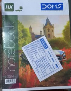 DOMS HX NOTEBOOK MRP RS 60
