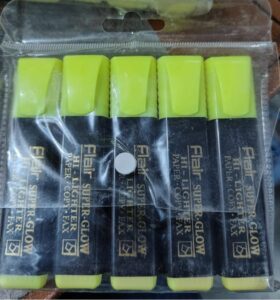FLAIR SUPER GLOW HIGHLIGHTER YELLOW MRP RS 20 G2J2