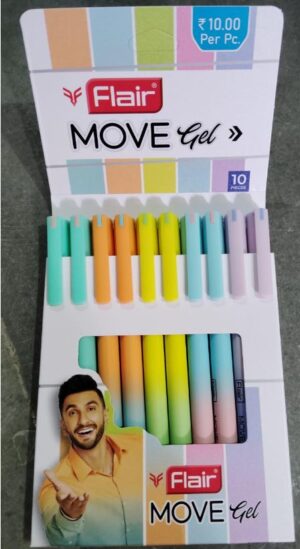 FLAIR MOVE GEL PEN BLUE MRP RS 10 (G2F3)