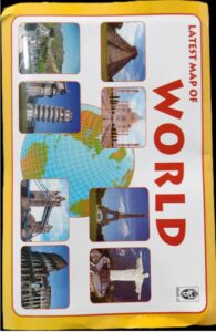 FOLDING MAP WORLD POLITICAL MRP RS 30 G2L1