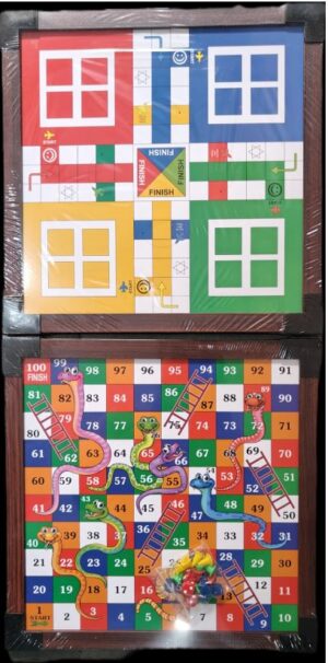 SNAKE AND LADDER + LUDO GAME MRP RS 225(TOP RACK)