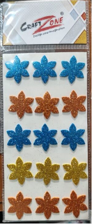 __GLITTER STICKER FLOWERS MRP RS 25 (RACK C5)