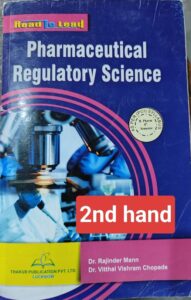 PHARMACEUTICAL REGULATORY SCIENCE 8TH SEM THAKUR 2ND HAND MRP RS 125