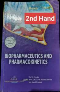BIOPHARMACEUTICS AND PHARMACOKINETICS 6TH SEM THAKUR 2ND HAND MRP RS 165
