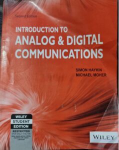 ANALOG AND DIGITAL COMMUNICATIONS SIMON HAYKIN MRP RS 649 (RACK A3)