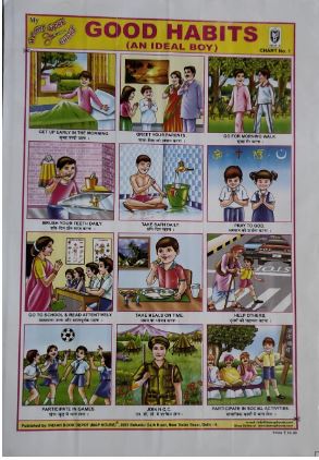 STICKER CHART GOOD HABITS (AN IDEAL BOY)NO.1 MRP RS 10