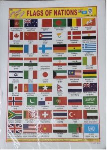 STICKER CHART (NO. 32) FLAGS OF NATION MRP RS 10
