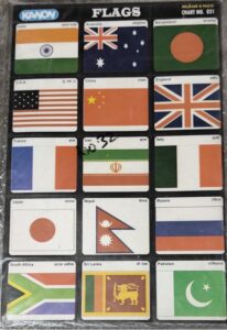 STICKER CHART (N0. 31) FLAGS MRP RS 10