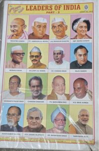 STICKER CHART(NO 54B) LEADERS OF INDIA (PART-2) MRP RS 10