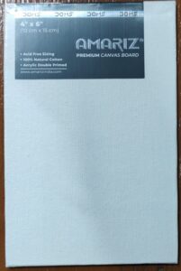 DOMS AMARIZ CANVAS BOARD 4 X 6 INCH MRP RS 35