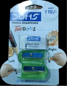 DOMS TWO DOOZ PENCIL SHARPNER MRP RS 10 (G2B2)