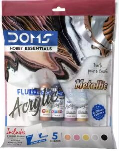DOMS ACRYLIC COLOURS TUBES SET MRP RS 250 G2C4