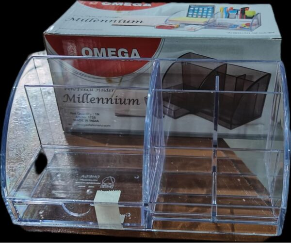 ////OMEGA MILLENNIUM CLEAR PEN STAND MRP RS 330 G2J3