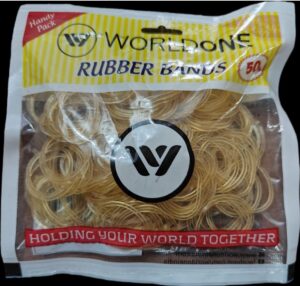 WORLDONE RUBBER BAND 25 MM PKT MRP RS 40 G2H4