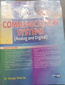 COMMUNICATION SYSTEMS SANJAY SHARMA 2ND HAND MRP RS 595(RACK B3)