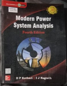 MODERN POWER SYSTEM ANALYSIS FOURTH EDITION DP KOTHARI IJ NAGRATH MRP 635 C4