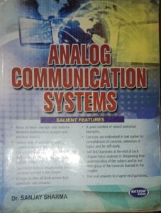 ANALOG COMMUNICATION SYSTEM DR.SANJAY SHARMA RACK C3 MRP 595