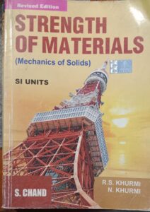 STRENGTH OF MATERIALS RACK A5 NEW BOOK R.S KHURMI MRP 750