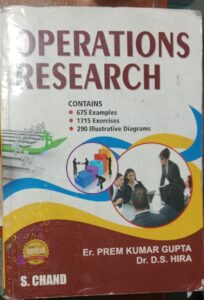 OPERATIONS RESEARCH 2ND HAND BOOK ER.PREM KUMAR GUPTA DR.DS HIRA B4 MRP 925