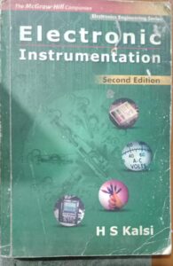 ELCTRONIC INSTRUMENTATION 2ND EDTION 2ND HAND BOOK HS KALSI RACK B5 MRP 525