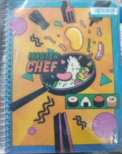 APSARA SPIRAL NOTEBOOK RULLED A5 SIZE MRP RS 145