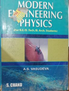 MODERN ENGINEERING PHYSICS A. S.VASUDEVA 2ND HAND BOOK RACK A4 MRP 575