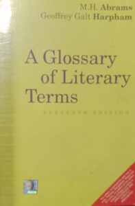 A GLOSSARY OF LITERARY TERMS M.H.ABRAMS GEOFFREY GALT HARPHAM NEW BOOK RACK B1 MRP 400
