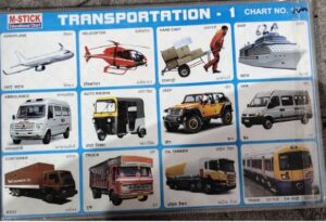 STICKER CHART TRANSPORT-1 (NO. 107)MRP RS 10