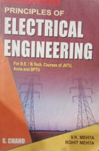 PRINCIPLES OF ELECTRICAL ENGINEERING VK MEHTA ROHIT MEHTA2ND HAND BOOK RACK C3 MRP 365