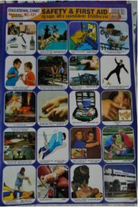 STICKER CHART SAFETY AND FIRST AID MRP RS 10.00(NO.M121)