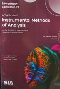 ////7TH SEM SIA INSTRUMENTAL METHODS OF ANALYSIS MRP 249