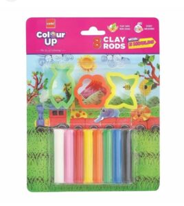 CELLO CLAY CLAY RODS COLOUR UP RACK G2H4 MRP 70