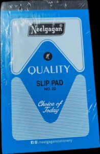 ////NEELGAGAN PLAIN SLIP PAD NO 22 MRP 36 RACK G3L2