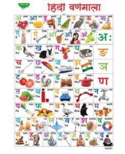 __ HINDI VARANMALA PVC LAMINATED FULL SIZECHART MRP 150 RACK G2K4