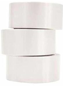 __ WHITE COLOUR SATIN PLASTIC CURLING RIBBONS 1 INCH MRP 25 RACK A4