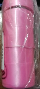 __ LIGHT PINK COLOUR SATIN PLASTIC CURLING RIBBONS 1 INCH MRP 25 RACK A4