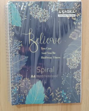 ASHOKA SPIRAL NOTEBOOK RULLED RS 175