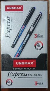 UNOMAX EXPRESS ROLLER PEN BLUE MRP 40 RACK G2G3