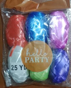 __ METALLIC MULTI COLOUR RIBBON FOR DECRATION MRP 20 BOX 15