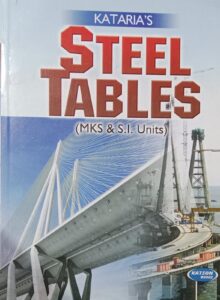 STEEL TABLES (MKS AND S.I.UNITS) KATARIA NEW BOOK RACK B3 MRP 150