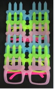 KIDS FUN COLOURFUL GLASSES OR GOGGLES TOYS B1 RACK MRP 20