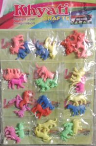 __RUBBER SHAPE DIFFERENT TYPES CHARACTER RUBBER TOYS HANGING ON WALL MRP20