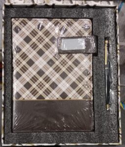 DIARY COLOUR BROWN CHECK SERIES MRP 699 RACK G2K3