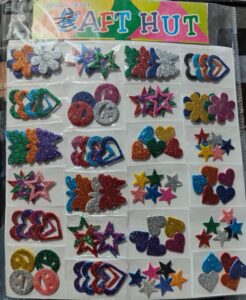 __GLITTER CRAFT STICKER MRP RS 10 RACK D2