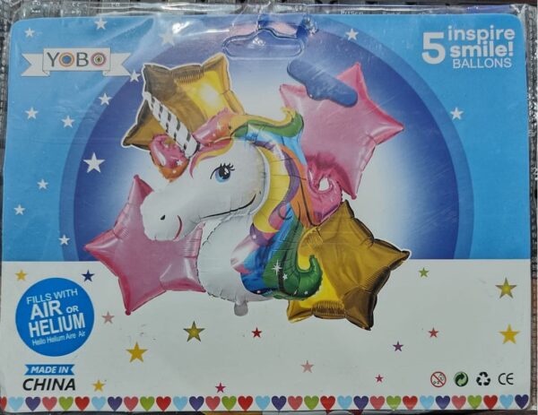 __UNICORN + STAR FOIL BALLON SET MRP RS 150 (RACK A4)