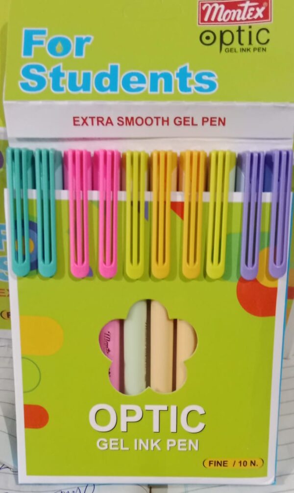 OPTICS GEL PEN BLUE MRP 10 RACK G2F3