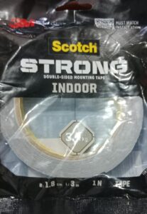FOAM TAPE DOUBLE TAPE 3M D/S 18MM MRP 160 BOX S1
