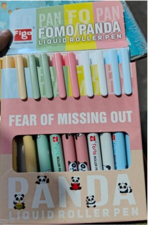 FIGO FOMO PANDA LIQUID ROLLER PEN BLUE MRP RS 10 G2F3